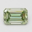 4.09 Ct. Fancy Vivid Green Emerald Lab Grown Diamond