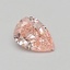 0.51 Ct. Fancy Vivid Pink Pear Lab Grown Diamond
