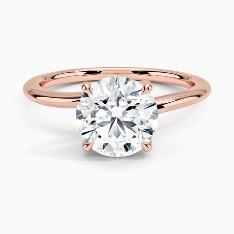 14K Rose Gold Monsella Solitaire Ring