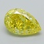 2.06 Ct. Fancy Vivid Yellow Pear Lab Grown Diamond