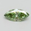 1.00 Ct. Fancy Vivid Green Marquise Lab Grown Diamond