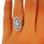 The Gloria Ring, smalltop view on a hand