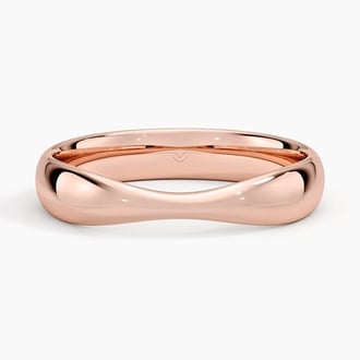 Bowtie Wedding Ring in 14K Rose Gold