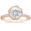 14K Rose Gold Nova Halo Diamond Ring (1/2 ct. tw.), smalltop view
