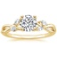 18K Yellow Gold Willow Diamond Ring (1/8 ct. tw.), smalltop view