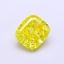 1.11 Ct. Fancy Vivid  Yellow Cushion Lab Grown Diamond