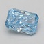 1.03 Ct. Fancy Vivid Blue Radiant Lab Grown Diamond