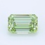 0.94 Ct. Fancy Intense Green Emerald Lab Grown Diamond