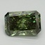 2.84 Ct. Fancy Vivid Green Radiant Lab Grown Diamond