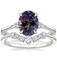 Platinum Aria Contoured Diamond Bridal Set