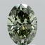 2.10 Ct. Fancy Vivid Green Oval Lab Grown Diamond