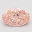 3.10 Ct. Fancy Vivid Pink Oval Lab Grown Diamond