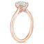 14K Rose Gold Callista Diamond Ring, smallside view