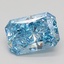 1.02 Ct. Fancy Vivid Blue Radiant Lab Grown Diamond