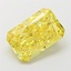 4.60 Ct. Fancy Vivid Yellow Radiant Lab Grown Diamond