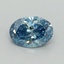 0.75 Ct. Fancy Vivid Blue Oval Lab Grown Diamond