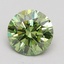 2.00 Ct. Fancy Vivid Green Round Lab Grown Diamond