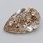 4.04 Ct. Light  Brown Pear Lab Grown Diamond