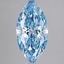 2.85 Ct. Fancy Vivid  Blue Marquise Lab Grown Diamond
