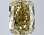 4.00 Ct. Fancy Intense Greyish Yellow Cushion Lab Grown Diamond