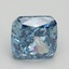 4.04 Ct. Fancy Vivid Blue Cushion Lab Grown Diamond