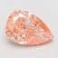 11.03 Ct. Fancy Vivid Pink Pear Lab Grown Diamond