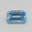 0.32 Ct. Fancy Intense Blue Emerald Lab Grown Diamond