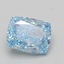 1.55 Ct. Fancy Vivid Blue Cushion Lab Grown Diamond