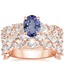 14K Rose Gold Glacé Diamond Ring (3/4 ct. tw.) with Prism Diamond Ring (1 1/6 ct. tw.)