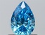 0.81 Ct. Fancy Vivid Blue Pear Lab Grown Diamond