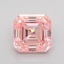 1.05 Ct. Fancy Intense Pink Asscher Lab Grown Diamond