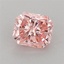 0.92 Ct. Fancy Vivid Pink Radiant Lab Grown Diamond