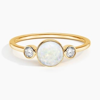 Cassiopeia Opal and Diamond Ring - Brilliant Earth