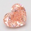3.11 Ct. Fancy Vivid Pink Heart Lab Grown Diamond