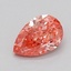 0.38 Ct. Fancy Vivid  Pink Pear Lab Grown Diamond