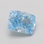 1.01 Ct. Fancy Vivid Blue Cushion Lab Grown Diamond