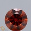1.00 Ct. Fancy Vivid Orange Round Lab Grown Diamond