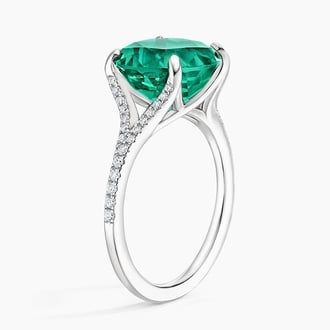 Rendezvous Lab Emerald and Diamond Cocktail Ring