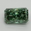3.01 Ct. Fancy Vivid Pacific Green Radiant Lab Grown Diamond