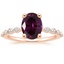 14K Rose Gold Marseille Half Coverage Diamond Ring (1/4 ct. tw.), smalltop view