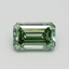 0.76 Ct. Fancy Intense Pacific Green Emerald Lab Grown Diamond