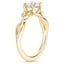 18K Yellow Gold Budding Willow Solitaire Ring, smallside view