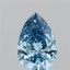 1.10 Ct. Fancy Vivid Blue Pear Lab Grown Diamond