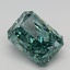 1.66 Ct. Fancy Vivid Green Radiant Lab Grown Diamond