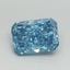 1.17 Ct. Fancy Vivid Blue Radiant Lab Grown Diamond