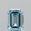1.44 Ct. Fancy Intense Blue Emerald Lab Grown Diamond