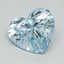 2.01 Ct. Fancy Intense Blue Heart Lab Grown Diamond