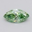 1.08 Ct. Fancy Vivid  Green Marquise Lab Grown Diamond