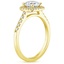 18K Yellow Gold Odessa Halo Diamond Ring (1/5 ct. tw.), smallside view