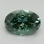 3.06 Ct. Fancy Vivid Pacific Green Oval Lab Grown Diamond